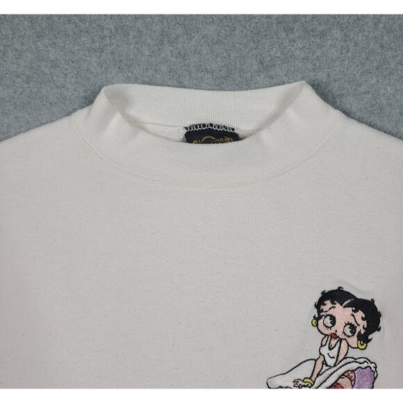 Vintage Betty Boop Changes Crewneck Sweatshirt Womens Sz M Pink Marilyn Monroe - Picture 2 of 9